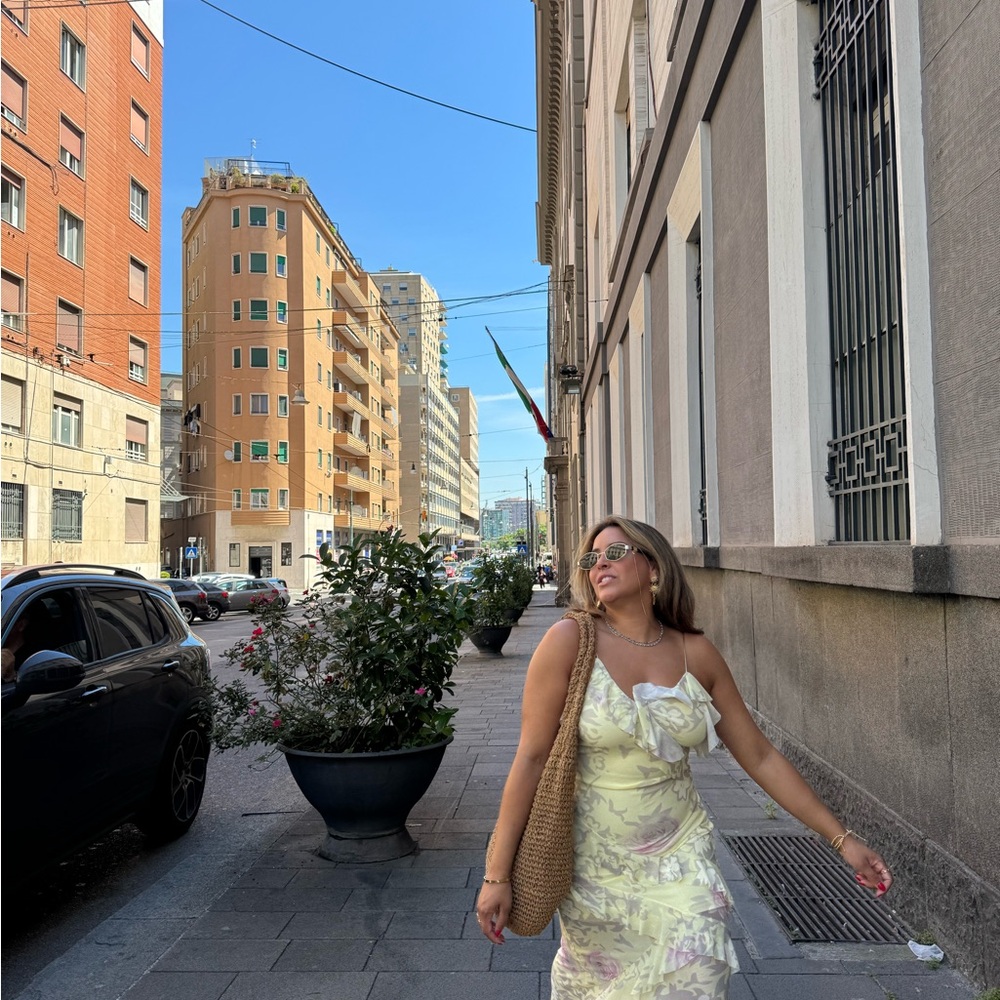Floral Yellow Dress